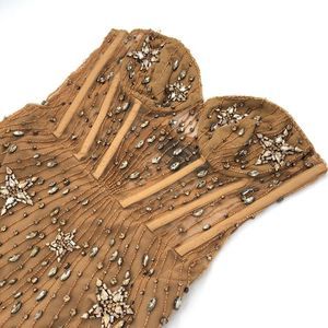 DUNDAS x REVOLVE Marilyn Embellished Mini Dress in Gold S